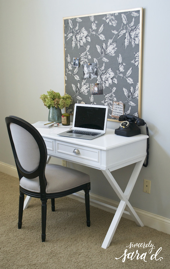 Decorate Your Office Wall with a Fabric Covered Bulletin Board